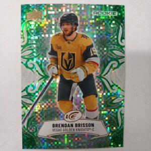 2024-25 UD ICE Emerald Green Rookie Brendan Brisson #148