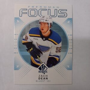 2024-25 UD SP Authentic Freshman Focus Zach Dean #FF-50