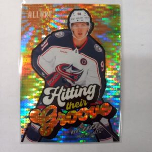 2025-26 UD Allure Hitting Their Groove Orange Spectrum Kent Johnson #HTG-10 202/299