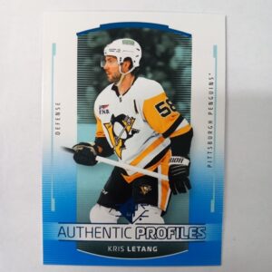 2025-26 UD SP Authentic Profiles Blue Kris Letang #AP-14