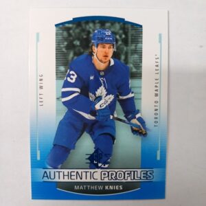 2025-26 UD SP Authentic Profiles Blue Matthew Knies #AP-18