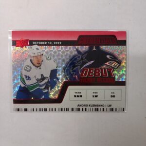 2022-23 UD Credentials Debut Ticket Acces Andrei Kuzmenko #194 129/299