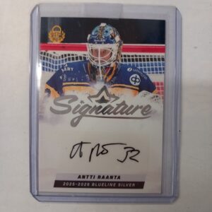 2025-26 SM-Liiga Blueline Series 2 Silver Signature Antti Raanta #32 66/80