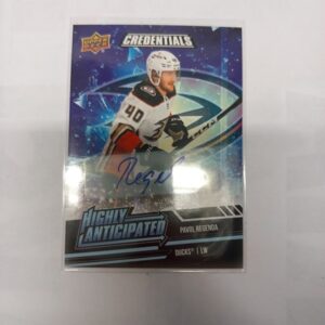 2022-23 UD Credentials Highly Anticipated Auto Pavol Regenda #HA-33