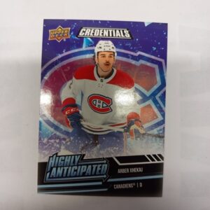 2022-23 UD Credentials Highly Anticipated Arber Xhekaj #HA-35