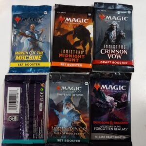 MTG Booster-lajitelma, 5 Boosteria + 1 random