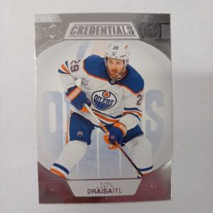 2022-23 UD Credentials Leon Draisaitl #34