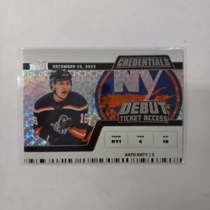 2022-23 UD Credentials Debut Ticket Access Aatu Raty #159 364/799