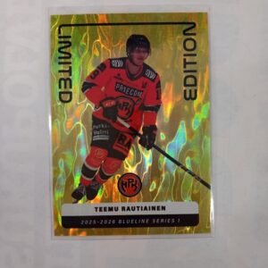 2025-26 SM-Liiga Blueline Series 1 Yellow Limited Edition Teemu Rautiainen #LE-02