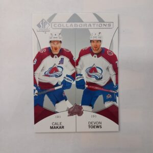 2024-25 UD SP Authentic Collaborations Cale Makar/Devon Toews #C-14