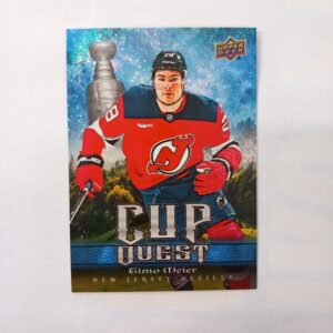 2025-26 UD Series 1 Cup Quest Speckle Timo Meier #CQ-20