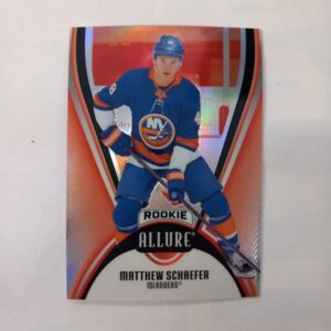 2025-26 UD Allure Rookie Red Rainbow Matthew Schaefer #AR-MS