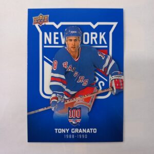 2025-26 UD New York Rangers Centennial Blue Tony Granato #34