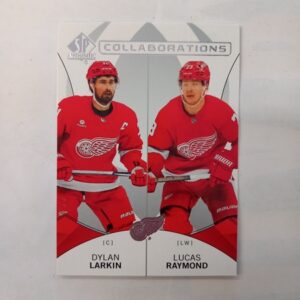2024-25 Upper Deck SP Authentic Collaborations Dylan Larkin/Lucas Raymond #C-22