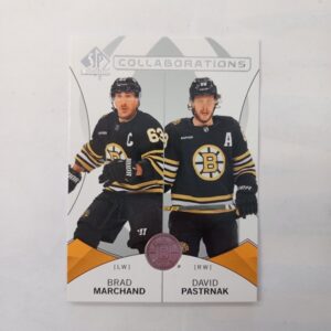 2024-25 Upper Deck SP Authentic Collaborations Brad Marchand/David Pastrnak #C-4