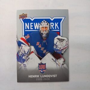 2025-26 Upper Deck New York Rangers Centennial Henrik Lundqvist #65