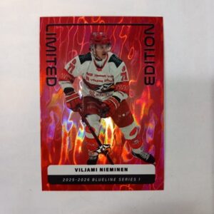 2025-26 SM-Liiga Blueline Series 1 Red Limited Edition Viljami Nieminen #LE-13