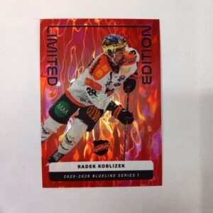 2025-26 SM-Liiga Blueline Series 1 Red Limited Edition Radek Koblizek #LE-08
