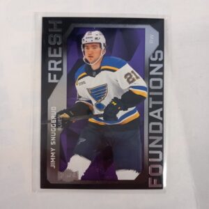 2025-26 Skybox Metal Universe Fresh Foundations Purple Jimmy Snuggerud #FF-9 302/349