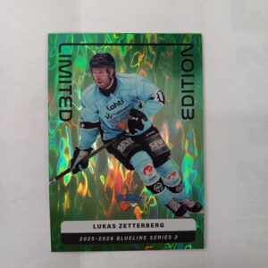 2025-26 SM-Liiga Blueline Series 2 Green Limited Edition Lukas Zetterberg #LE-11