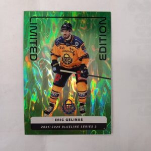 2025-26 SM-Liiga Blueline Series 2 Green Limited Edition Eric Gelinas #LE-10