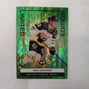 2025-26 SM-Liiga Blueline Series 2 Green Limited Edition Roni Hirvonen #LE-09