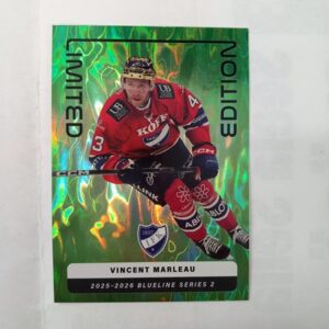2025-26 SM-Liiga Blueline Series 2 Green Limited Edition Vincent Marleau #LE-01