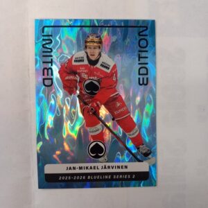 2025-26 SM-Liiga Blueline Series 2 Blue Limited Edition Jan-Mikael Järvinen #LE-16