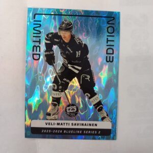 2025-26 SM-Liiga Blueline Series 2 Blue Limited Edition Veli-Matti Savinainen #LE-15