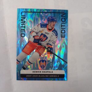 2025-26 SM-Liiga Blueline Series 2 Blue Limited Edition Henrik Haapala #LE-14
