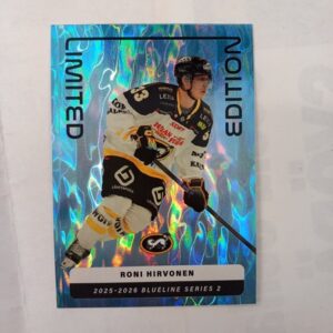 2025-26 SM-Liiga Blueline Series 2 Blue Limited Edition Roni Hirvonen #LE-09