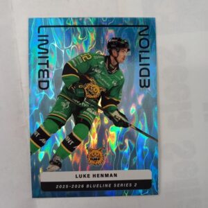 2025-26 SM-Liiga Blueline Series 2 Blue Limited Edition Luke Henman #LE-03
