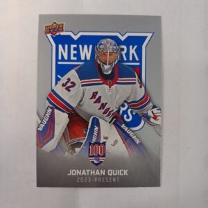 2025-26 Upper Deck New York Rangers Centennial Jonathan Quick #99