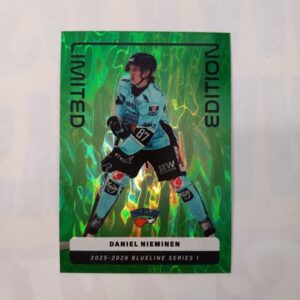 2025-26 SM-Liiga Blueline Series 1 Green Limited Edition Daniel Nieminen #LE-11