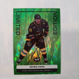 2025-26 SM-Liiga Blueline Series 1 Green Limited Edition Patrik Virta #LE-09