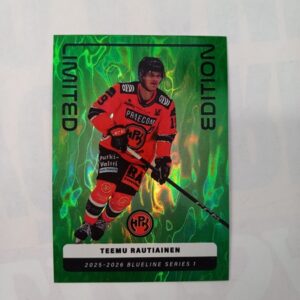 2025-26 SM-Liiga Blueline Series 1 Green Limited Edition Teemu Rautiainen #LE-02