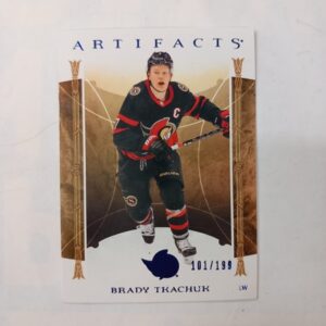 2022-23 Upper Deck Artifacts Royal Blue Brady Tkachuk #112 101/199