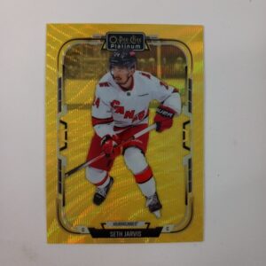 2025-26 O-Pee-Chee Platinum Neon Yellow Surge Seth Jarvis #91