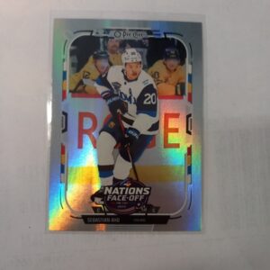 2025-26 O-Pee-Chee 4-Nations Face-Off Finland Rainbow Foil Sebastion Aho #535 016/350