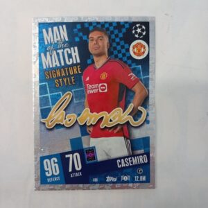 2023-24 Topps Match Attax Champions League Man Of The Match Signature Style Casemiro #408