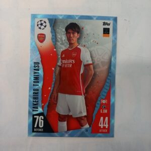 2023-24 Topps Match Attax Champions League Crystal Parallel Takehiro Tomiyasu #34