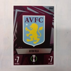 2023-24 Topps Match Attax Champions League Aston Villa Club Badge #1