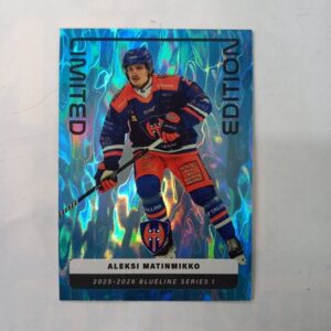 2025-26 SM-Liiga Blueline Series 1 Blue Limited Edition Aleksi Matinmikko #LE-14
