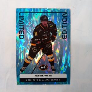 2025-26 SM-Liiga Blueline Series 1 Blue Limited Edition Patrik Virta #LE-09