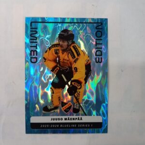 2025-26 SM-Liiga Blueline Series 1 Blue Limited Edition Juuso Mäenpää #LE-06
