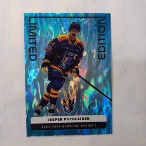 2025-26 SM-Liiga Blueline Series 1 Blue Limited Edition Jesper Piitulainen #LE-04