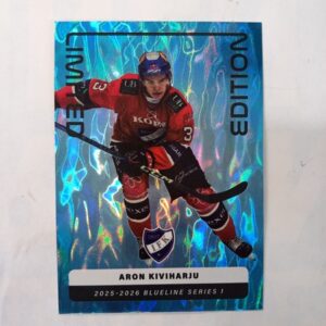 2025-26 SM-Liiga Blueline Series 1 Blue Limited Edition Aron Kiviharju #LE-01