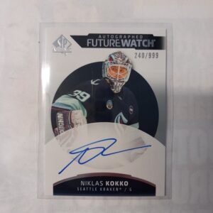 2025-26 Upper Deck SP Authentic Autographed Future Watch Niklas Kokko #120 240/999