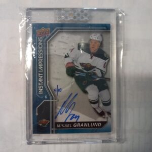 2019-20 Upper Deck Instant Impressions Autographed Buybacks Mikael Granlund #4/10