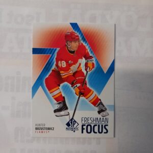 2025-26 Upper Deck SP Authentic Freshman Focus Blue Hunter Brzustewicz #FF-27